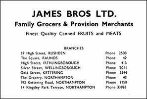James Bros Advert 1961