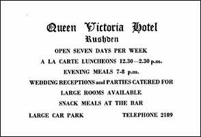 Queen Victoria Hotel Advert 1961