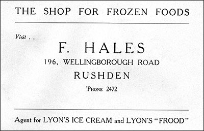 Advert for F.Hales