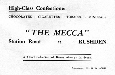 Advert for "The Mecca"