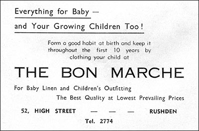 Advert for The Bon Marche
