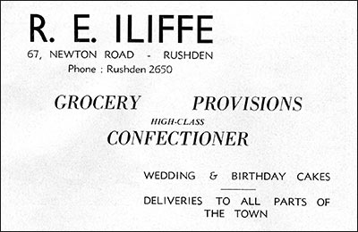 Advert for R.E.Iliffe