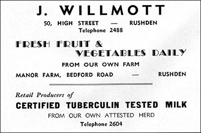 Advert for J.Willmott