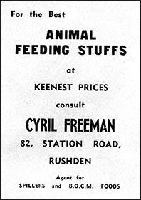 Advert for Cyril Freeman