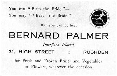 Advert for Bernard Palmer