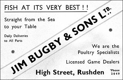 Advert for Jim Bugby & Sons Ltd