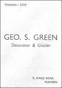 Advert for Geo.S.Green