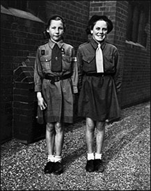 Picture of Molly Stapleton and Madge Flawn on their last day as Brownies