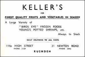 Keller's Ad - Carousel 1958
