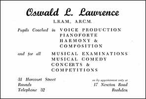 Oswald Lawrence Ad - Carousel 1958