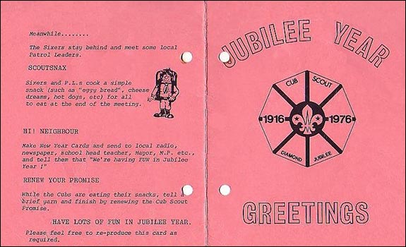 Cover of Cub Jubilee Diary 1976