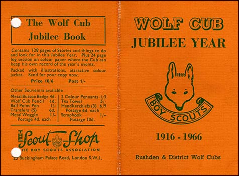Cover of Cubs Jubilee Diary 1966