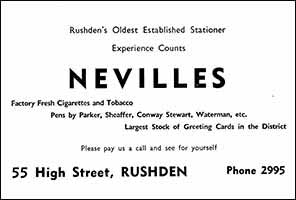 Nevilles Advert 1963
