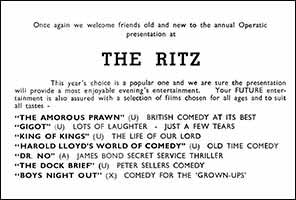 The Ritz Advert 1963