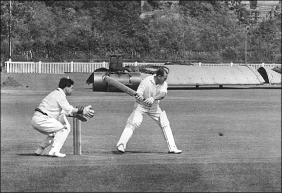 Dennis batting in 1963