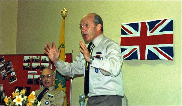 Chief Scout at HQ Opening 1988