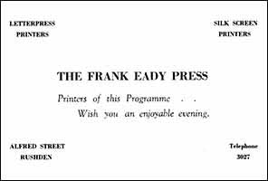Frank Eady Press Ad Kismet 1962
