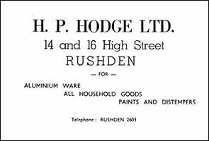 H P Hodge Ad Kismet 1962
