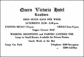 Queen Victoria Hotel Ad Kismet 1962