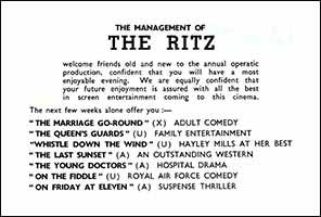 The Ritz Ad Kismet 1962