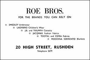 Roe Bros Ad Kismet 1962