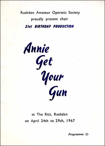 Programme Cover, Annie Get Your Gun, 1967