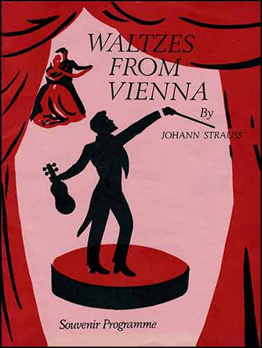 Programme Cover, Waltzes from Vienna 1974