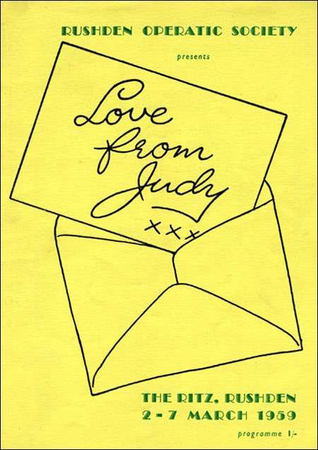 Love From Judy - Programme Cover 1959