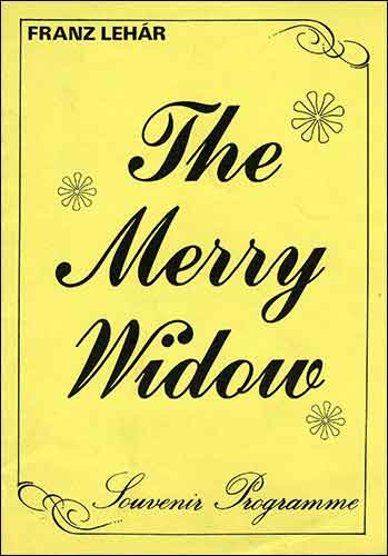 Programme cover Operatic Merry Widow 1978