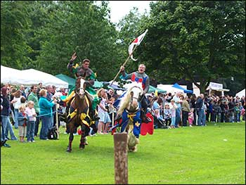 Jousting in the arena
