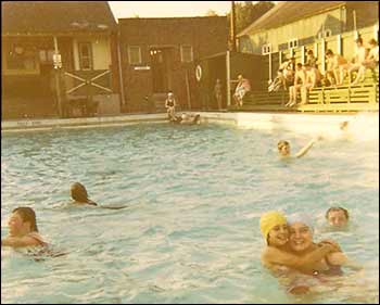 Inside the pool 1964