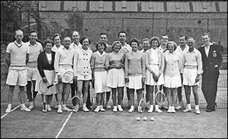 Photograph of Rushden Tennis Club circa 1960