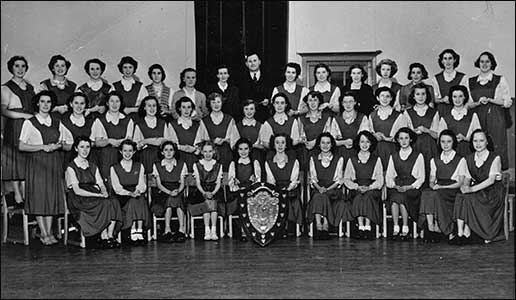 girl's choir in uniform
