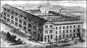 Hewitt & Noble factory, Wellingborough Road in the 1890's