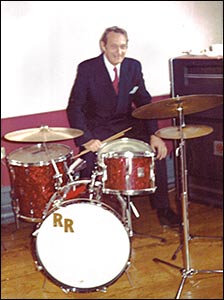 Reg with his drums