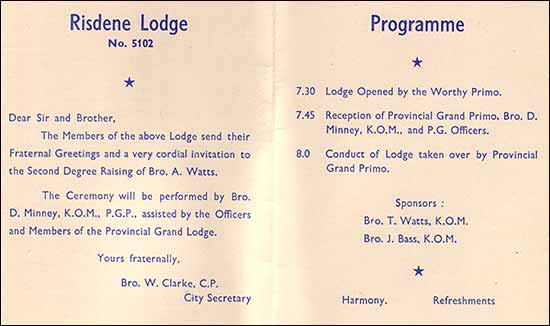programme 1952