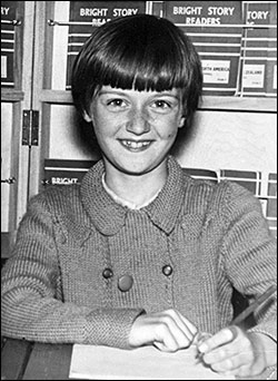 Photograph showing Sue at Junior School