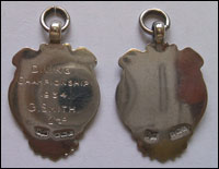 Diving Chapionship 1934 G Smith - diving medals