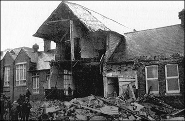 Alfred Street School after the bomb fell