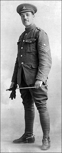 Charles in his army uniform in 1917