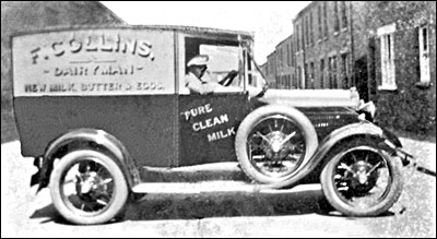 Photograph of Collins' Milk Van