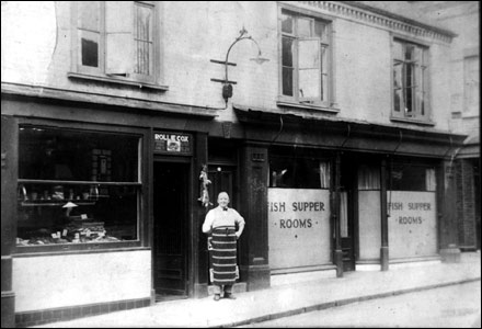The Fish shop where Rollie Cox traded, he lived over the shop