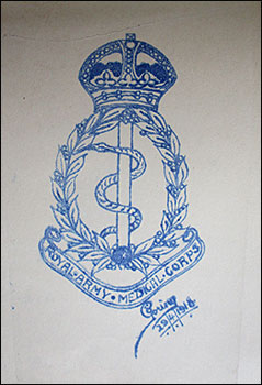 A stamped emblem