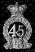 The badge of the 45th Regiment of Foot
