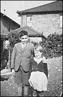 Colin with an evacuee