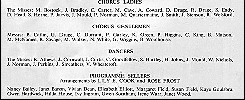 Part of the 'Desert Song' programme showing Veronica as one of the dancers.