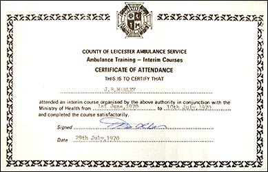 1970 Training Course