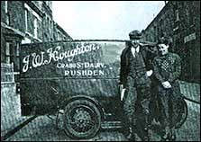 John & Edith Houghton with milk van