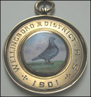 1901 medal Wellingborough & District Homing Society
