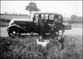 The car used to transport the pigeons for their release